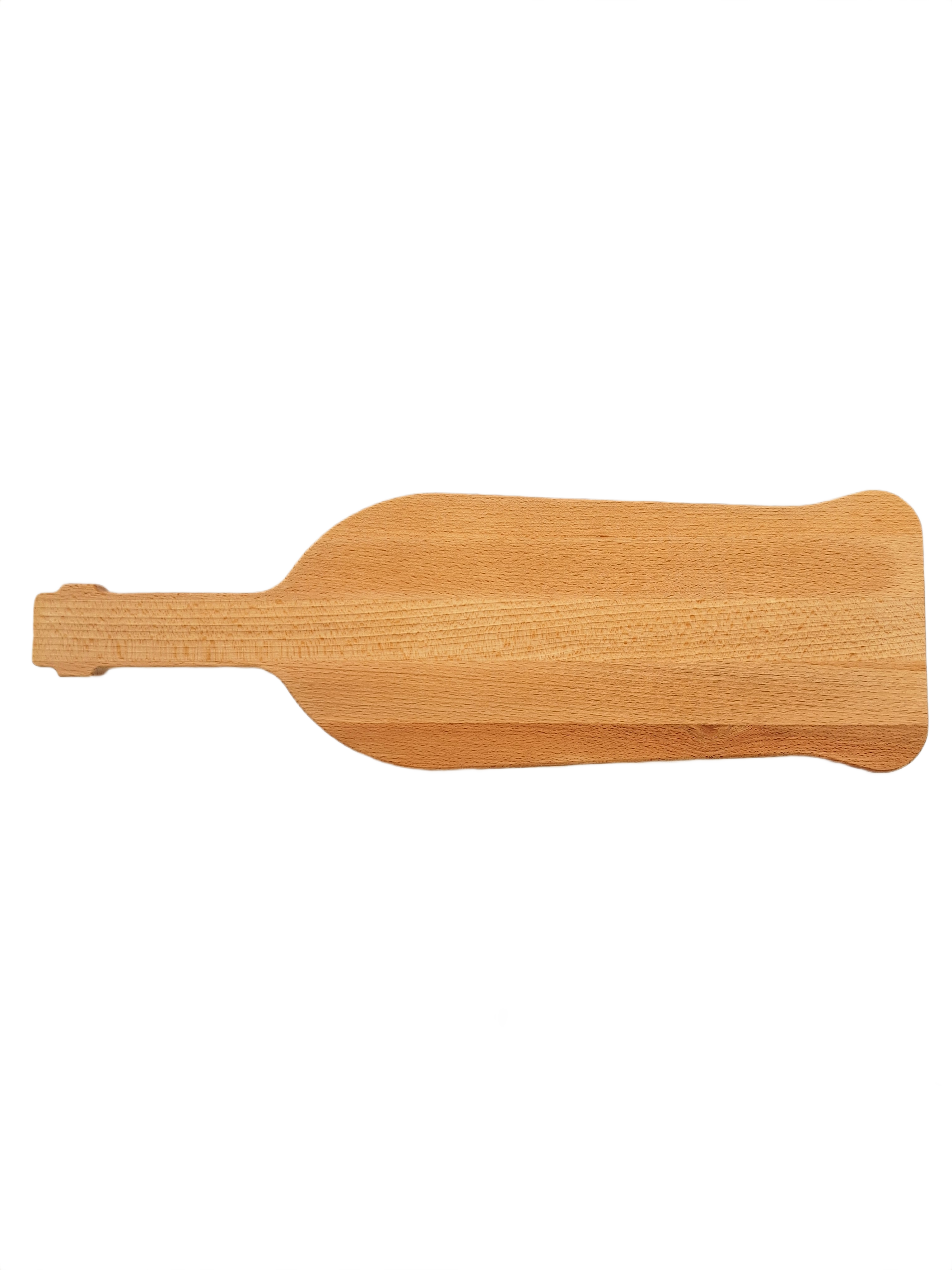 houten borrelplank in de vorm van een fles