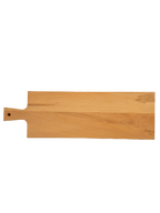 langwerpige borrelplank van hout met handvat