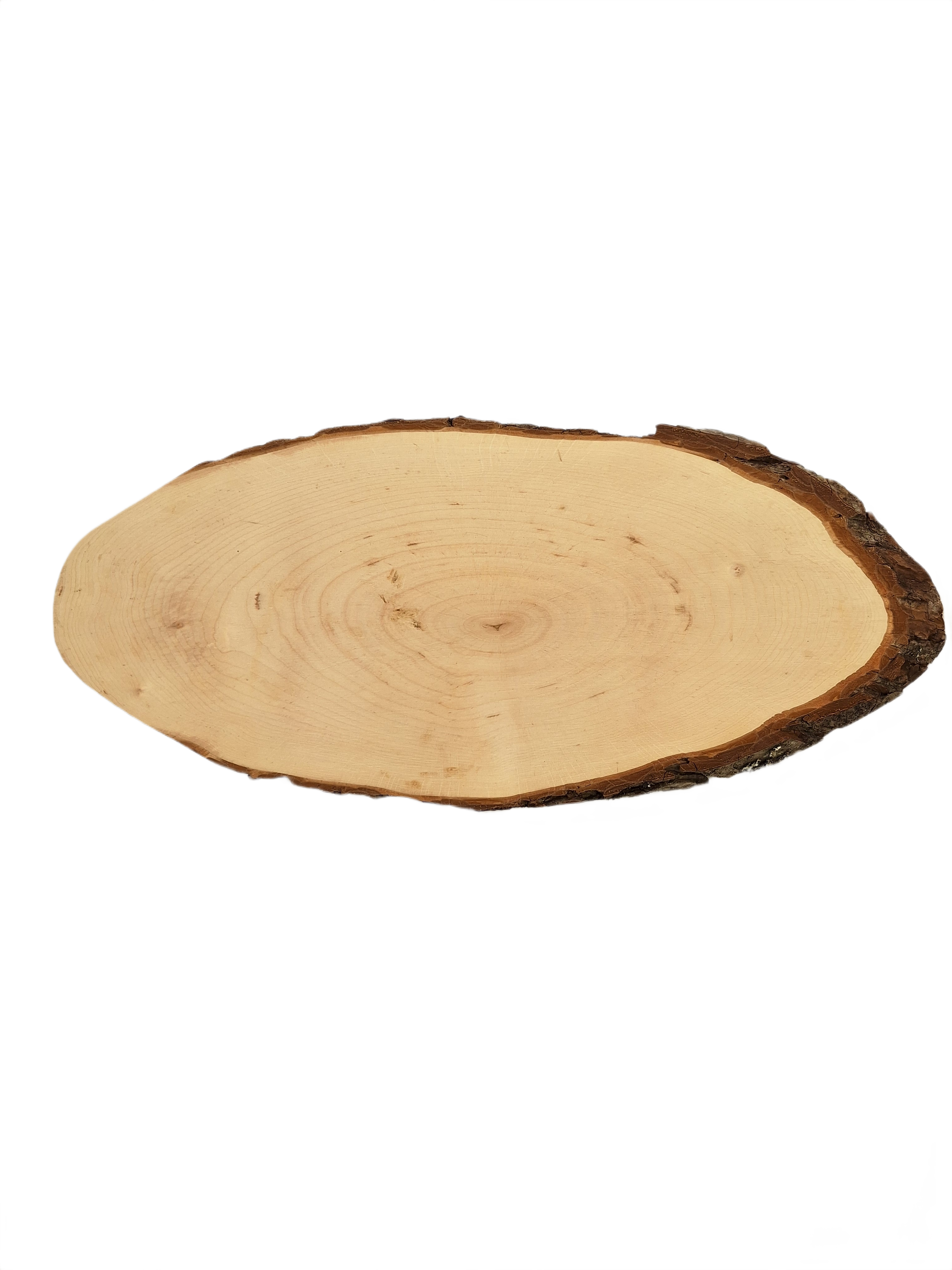 ovale borrelplank met schors
