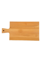 vierkante houten borrelplank met handvat