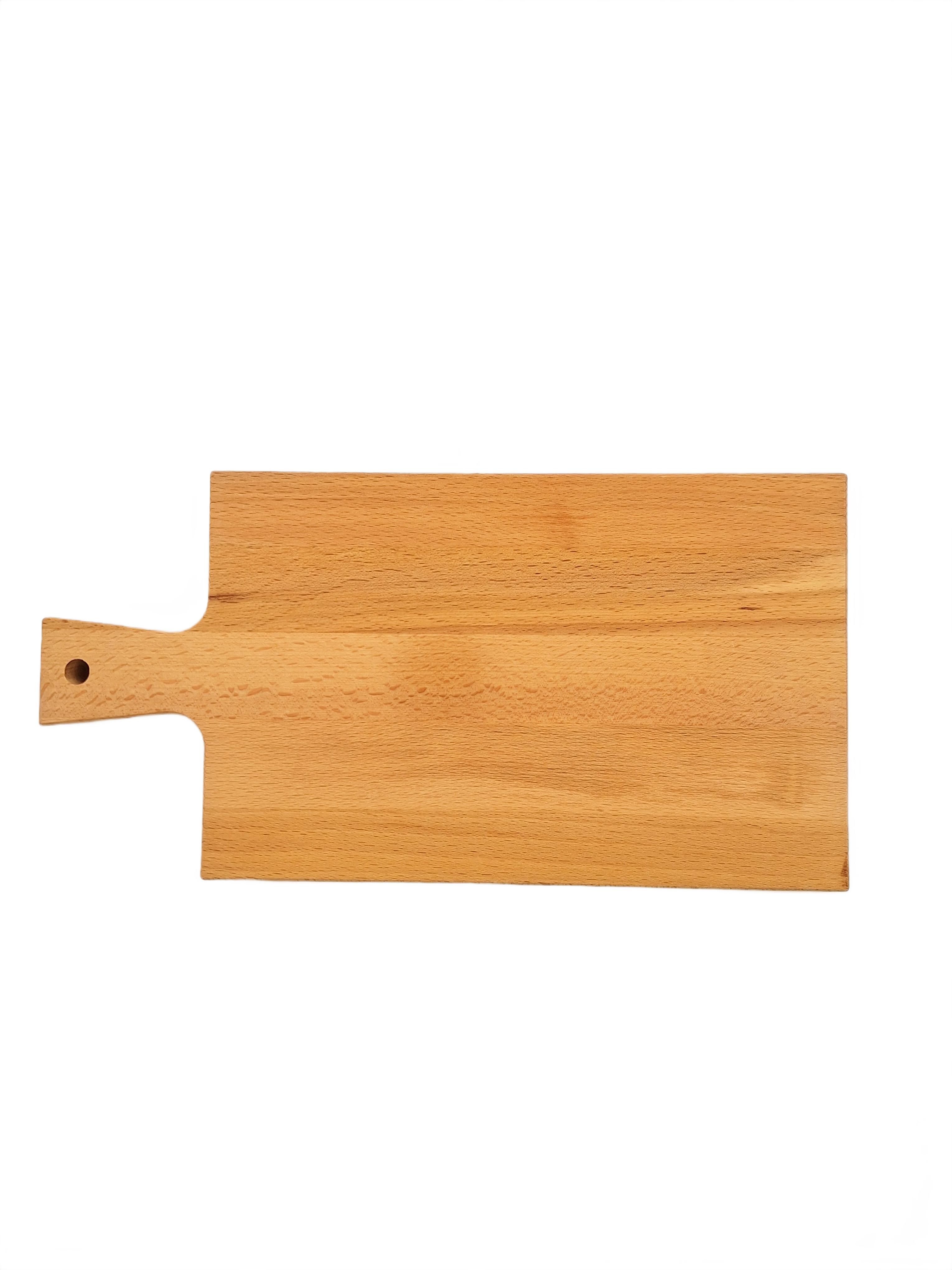 vierkante houten borrelplank met handvat