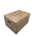 houten herinneringsdoos met naam gegraveerd