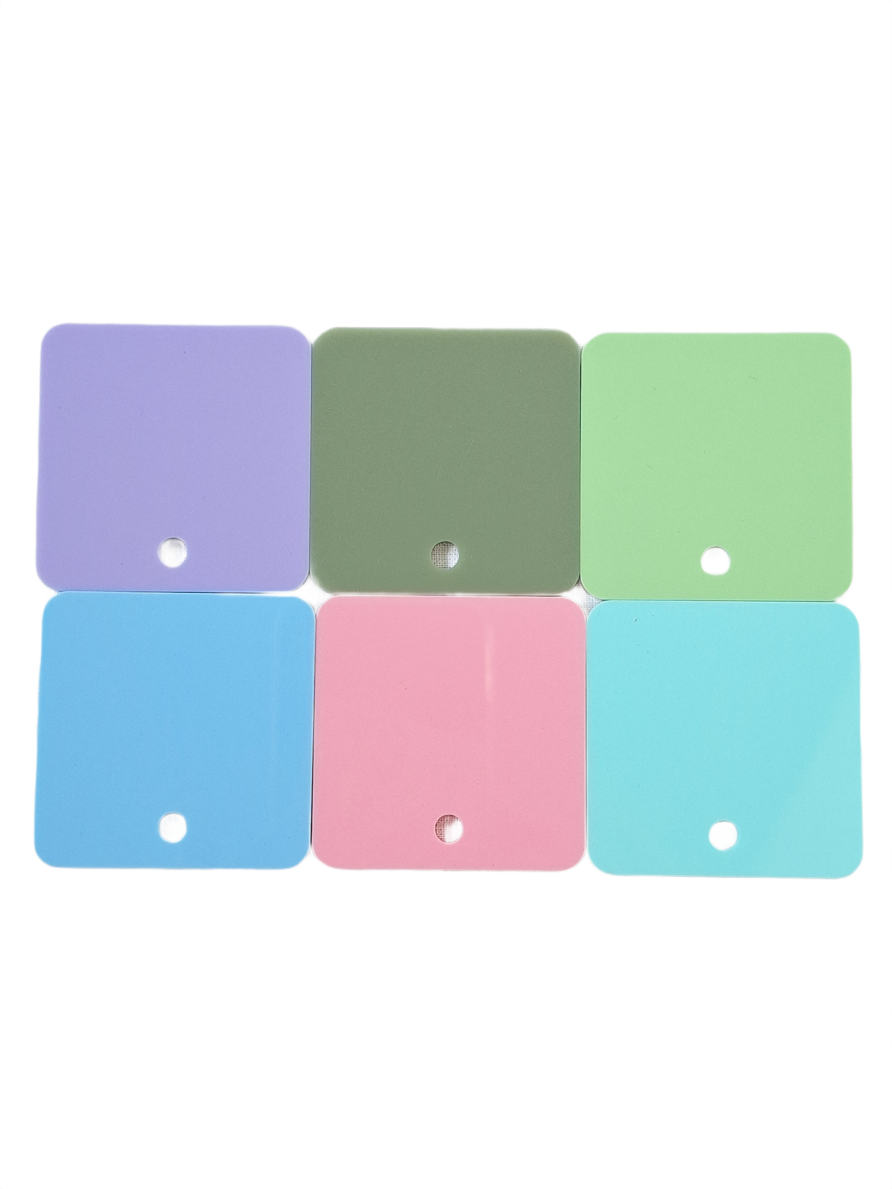 6 verschillende pastel   kleuren acrylaat
